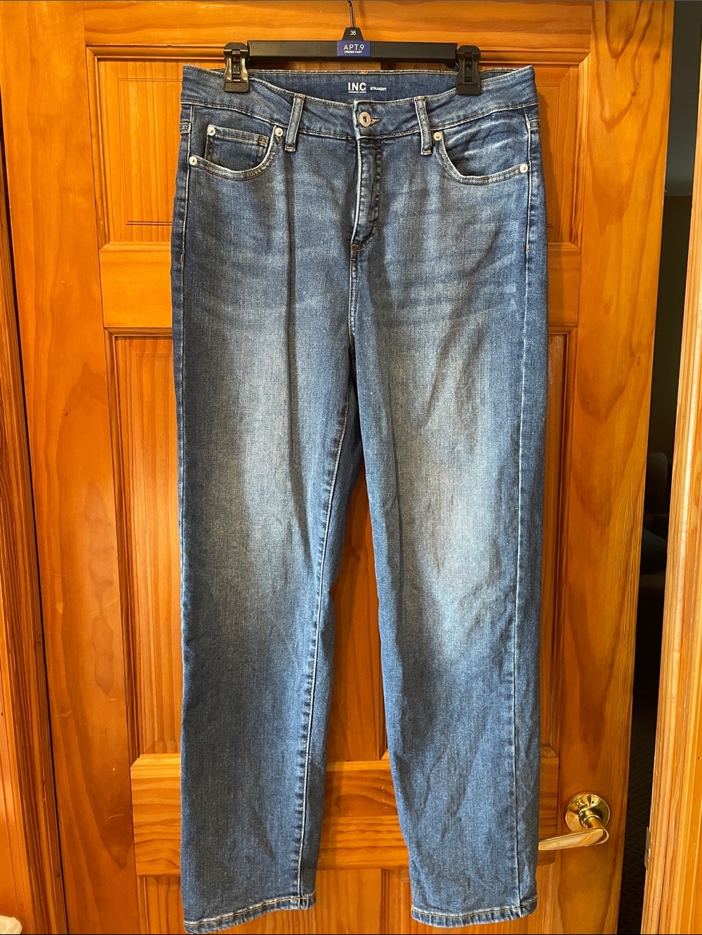 INC International Concepts Medium Blue Straight Jeans